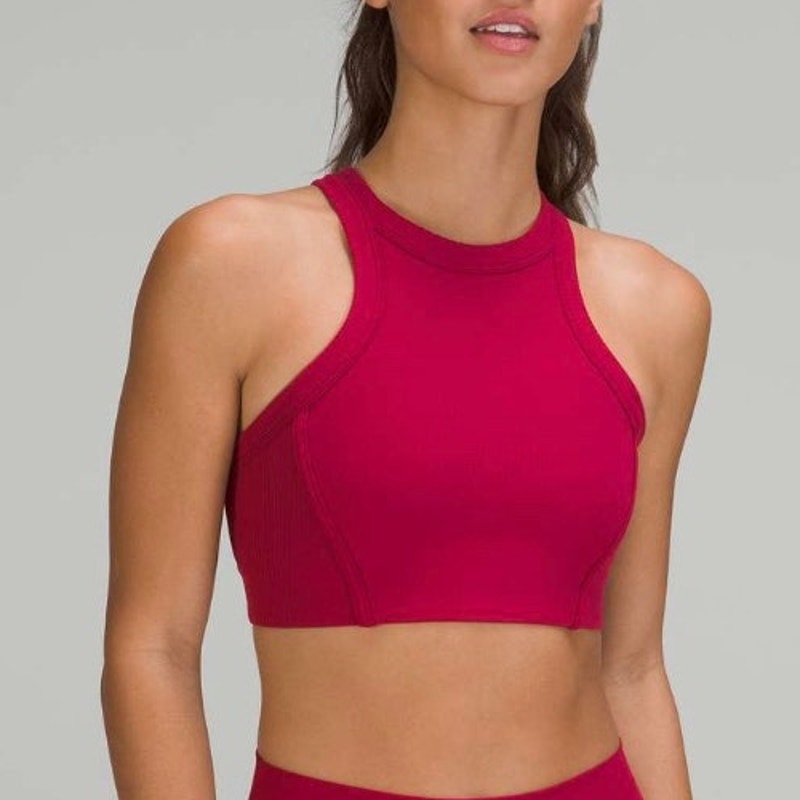 Lululemon Ribbed Nulu High Neck Bra B/C Women's 6